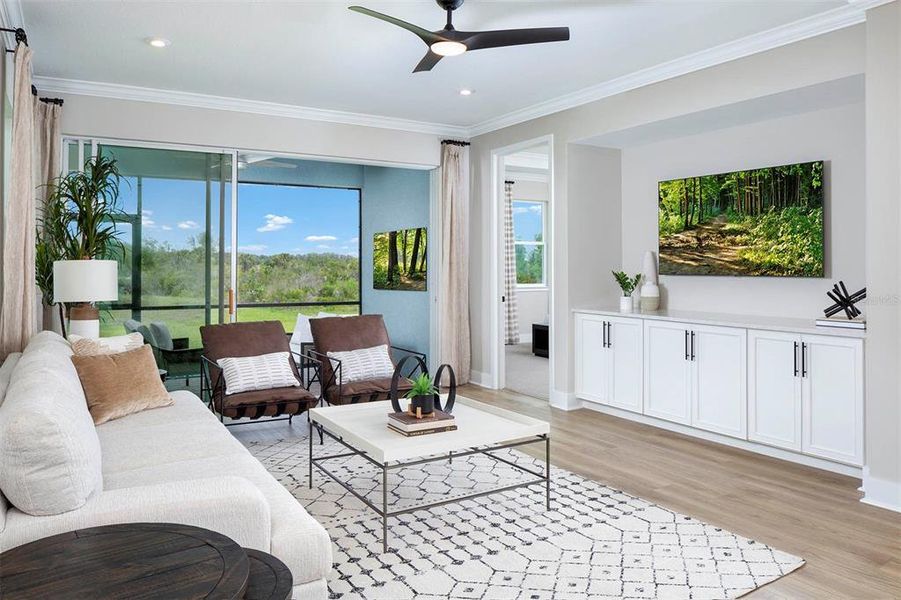 Furnished interior view inside a new home in Wellen Park, Venice (Image 6).