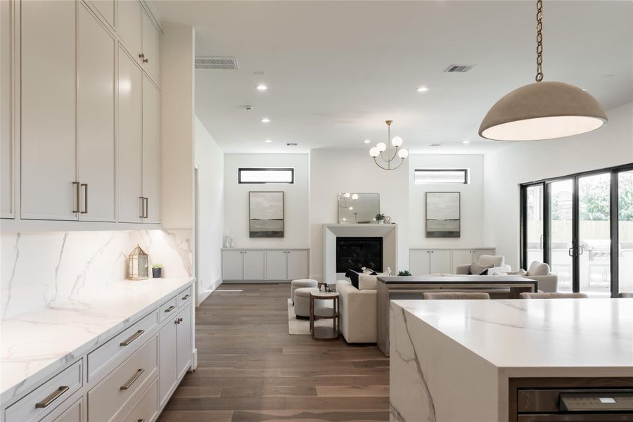 Furnished interior view inside a new home in , Houston (Image 9).