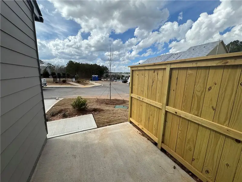 Exterior details and patio area of a home in Laurelwood, Douglasville (Image 3).