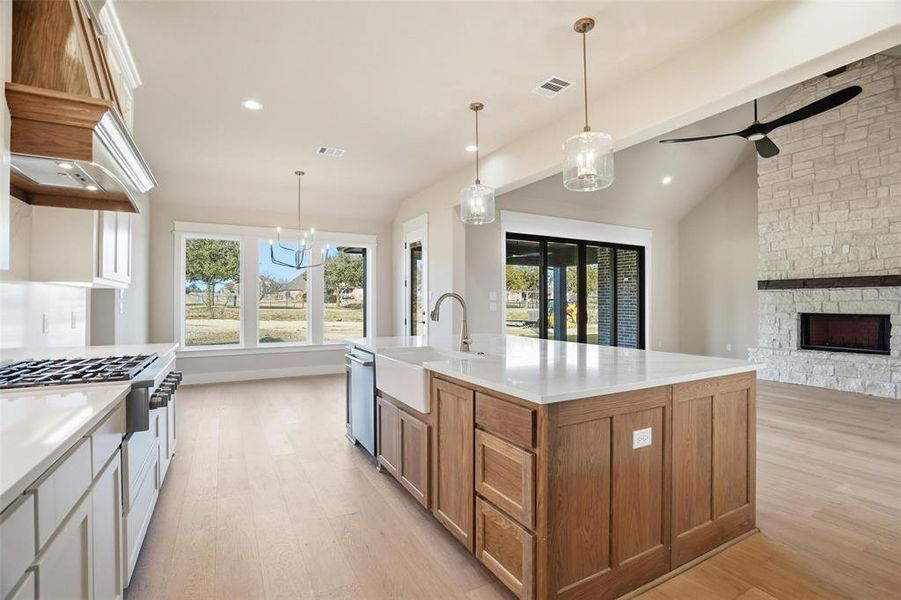 Furnished interior view inside a new home in Aledo Heights - Aledo ISD, Annetta South (Image 8).