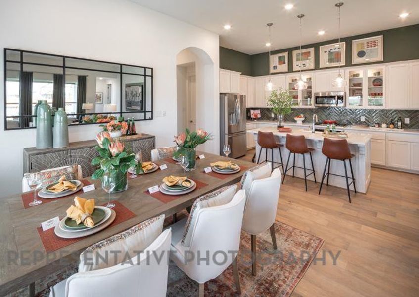 Furnished interior view inside a new home in Gateway Village - The Reserve: 50ft. lots, Denison (Image 9). Furnished interior view inside a new home in Gateway Village - The Reserve: 50ft. lots, Denison (Image 9).