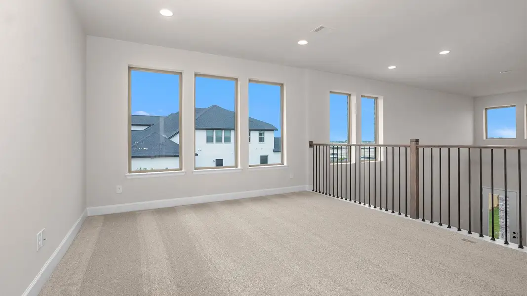 Spacious, unfurnished interior of a new home in Bridgeland, Cypress (Image 8).