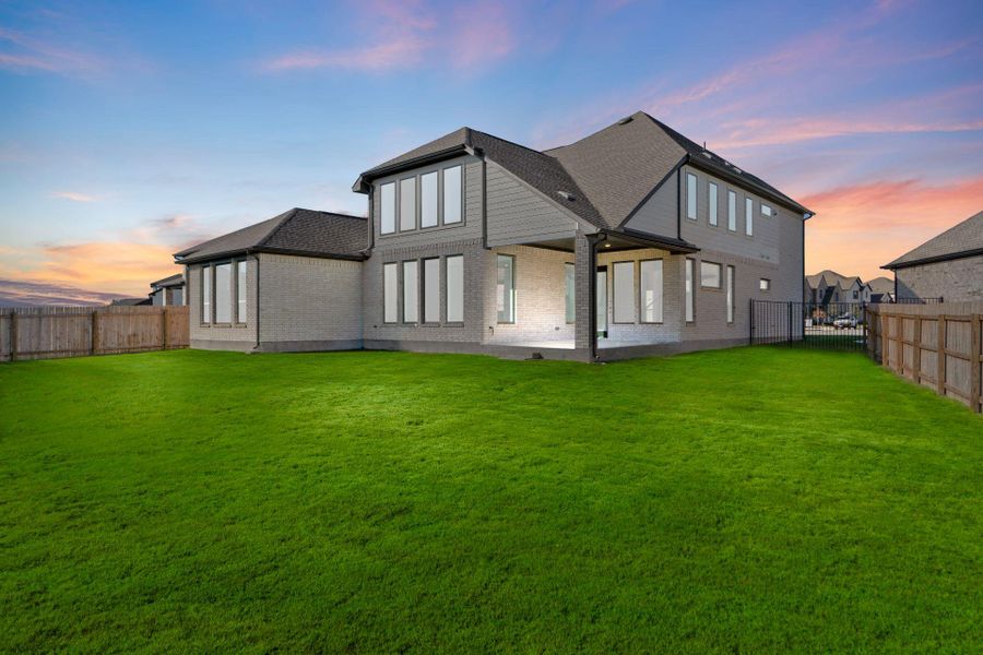 Rear of Home and Private Backyard Rear of Home and Private Backyard