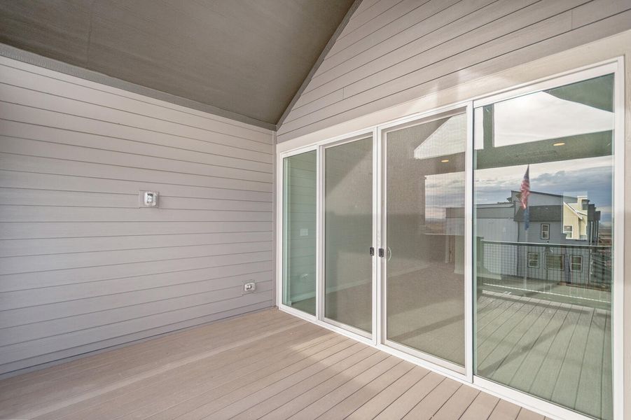 Representative exterior details of a home built from the The Bates by David Weekley Homes in Baseline Parkside West – Single-Family Homes, Broomfield (Image 3).