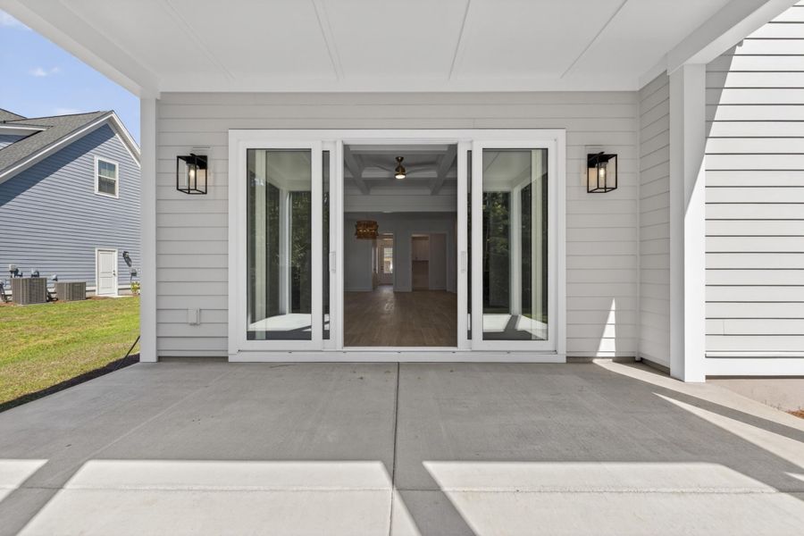 Exterior details and patio area of a home in Nexton - Midtown, Summerville (Image 4).