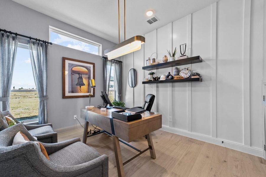 Representative furnished interior of a home built from the Diana by Landon Homes in Lexington Frisco, Frisco (Image 9).