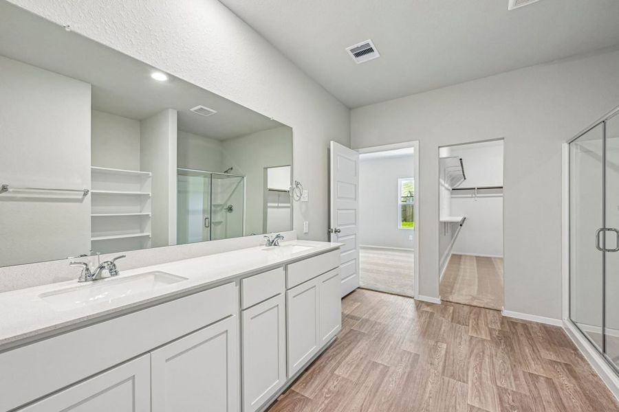 Furnished interior view inside a new home in Harrington Trails, New Caney (Image 11). Furnished interior view inside a new home in Harrington Trails, New Caney (Image 11).