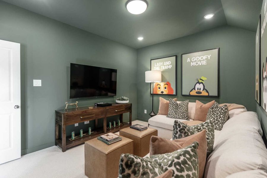 Representative Entertainment Room - some options shown