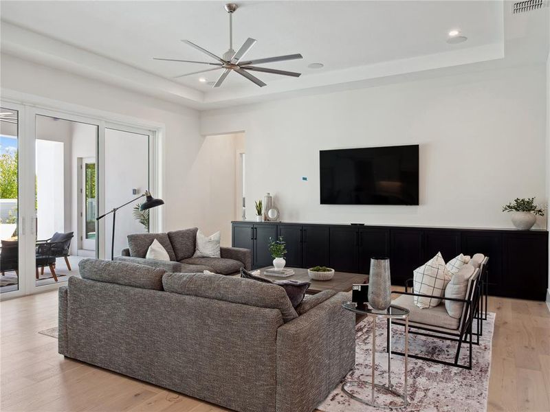 Furnished interior view inside a new home in Lake Sheen Sound, Orlando (Image 16).