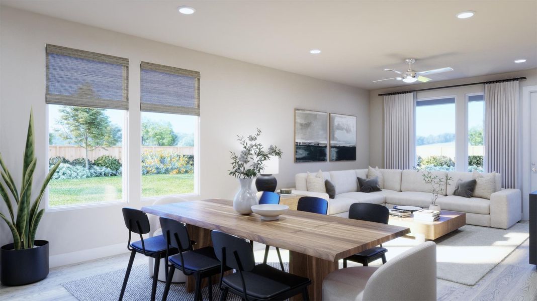 Furnished interior view inside a new home in Parkton Square, Kyle (Image 5).