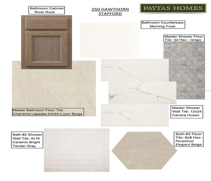 Sample of building materials used in homes in Coastal Gardens at Town Center, Palm Coast (Image 11).