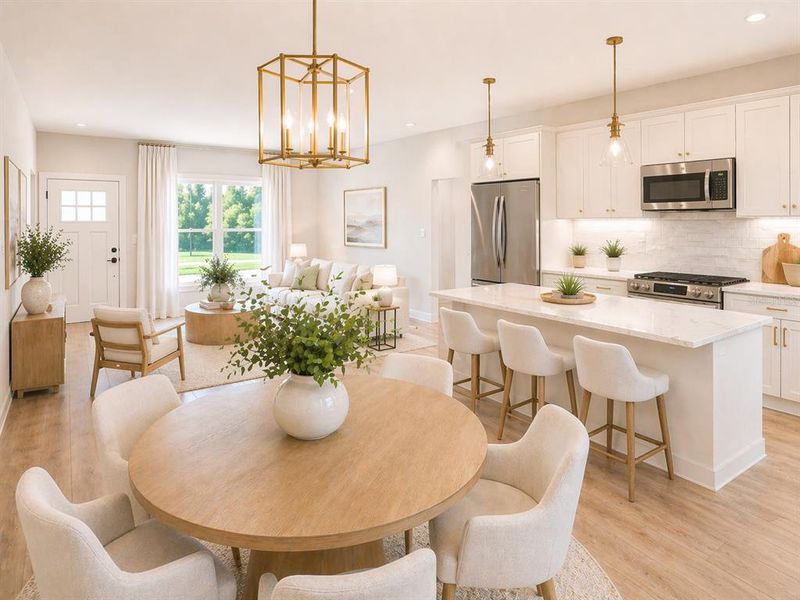 Furnished interior view inside a new home in , Dunnellon (Image 12).