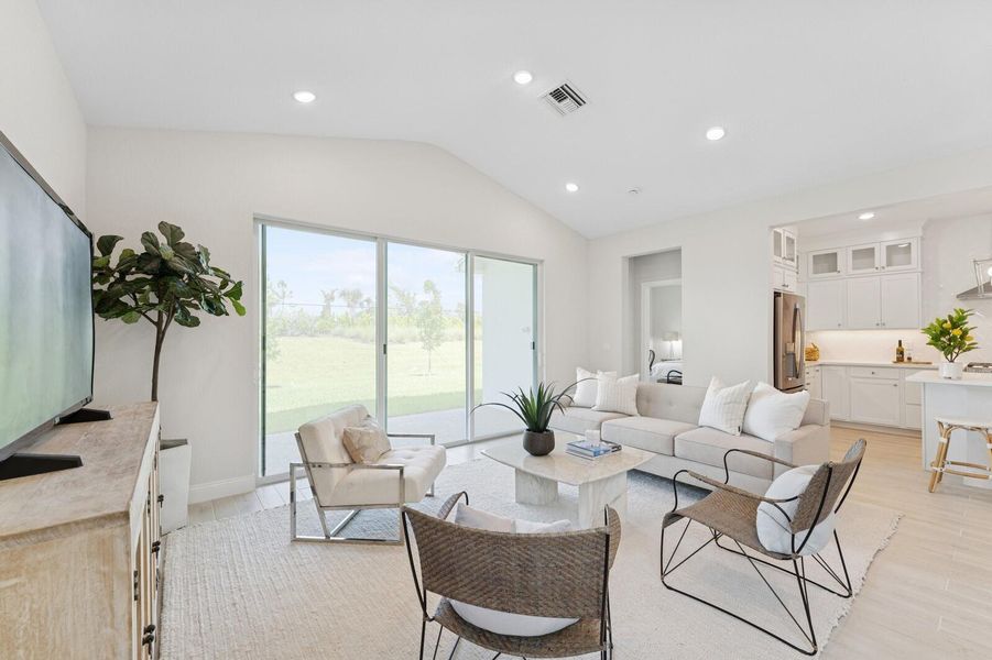Furnished interior view inside a new home in , Port St. Lucie (Image 28).