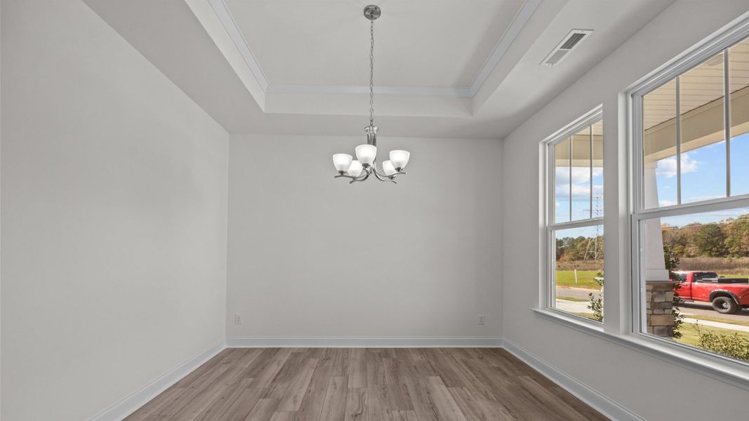 The Fairfield Plan by DRB Homes in McBride Indian Trail, NC - Dining