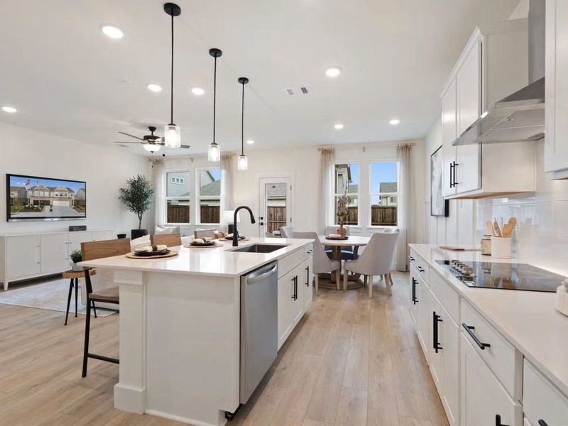 Furnished interior view inside a new home in Lake Park Villas, Wylie (Image 9).