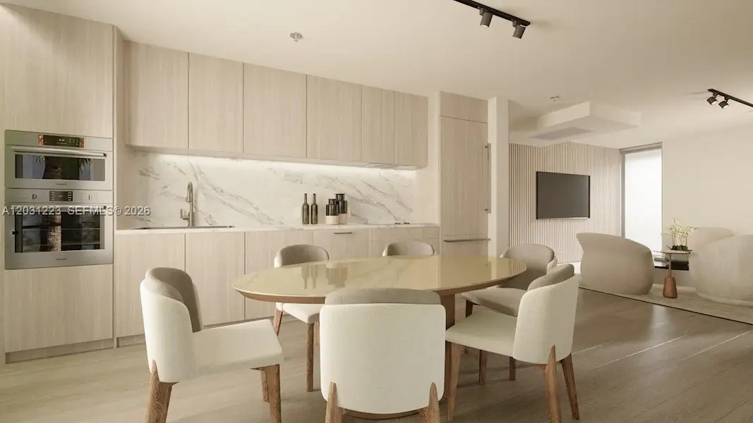 Furnished interior view inside a new home in , Miami Beach (Image 16).