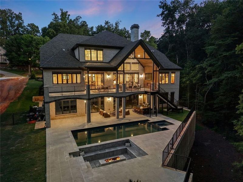Exterior details and patio area of a home in , Alpharetta (Image 53).