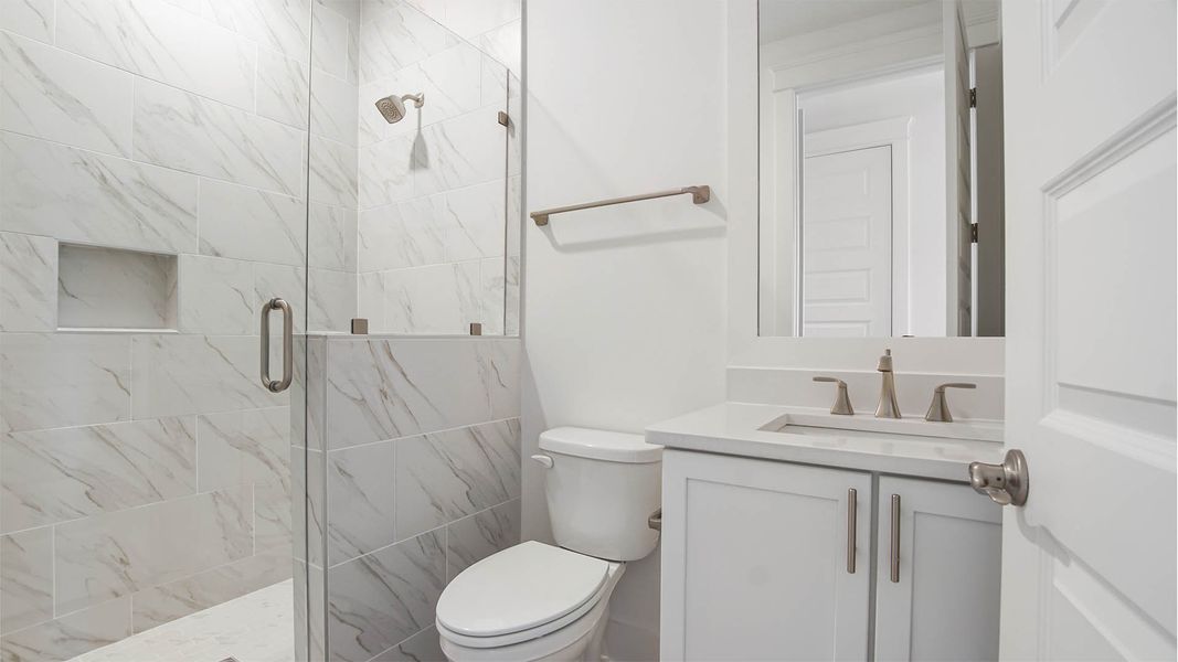 Representative furnished interior of a home built from the Trenton by D.R. Horton in Parkside, Santa Rosa Beach (Image 6).