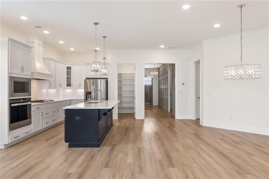 Furnished interior view inside a new home in Courtyards at Traditions, Cumming (Image 6).