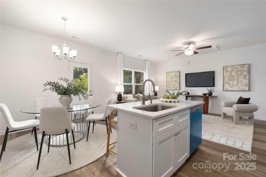 Furnished interior view inside a new home in , Mooresville (Image 10).