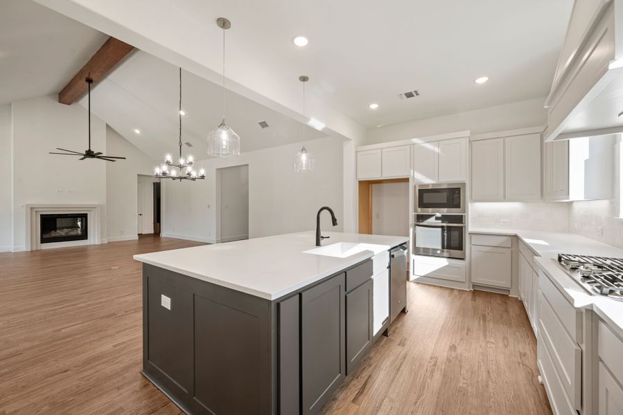 Furnished interior view inside a new home in Rolling Creek Ranch, Aledo (Image 9).