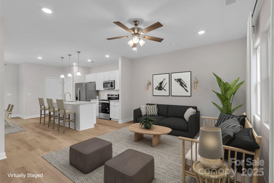 Furnished interior view inside a new home in , Statesville (Image 27).