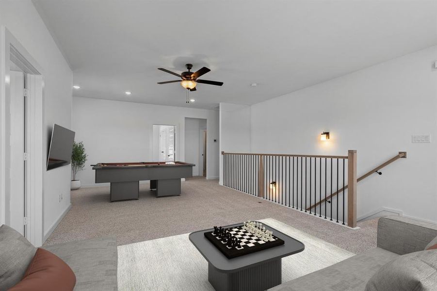 Furnished interior view inside a new home in Solterra, Mesquite (Image 3). Furnished interior view inside a new home in Solterra, Mesquite (Image 3).