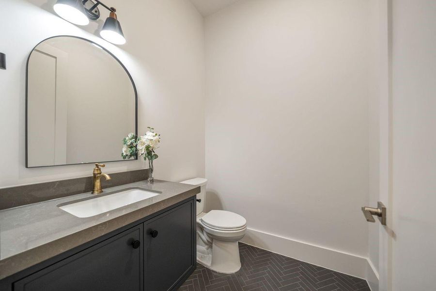 Half Bathroom off the Game Room