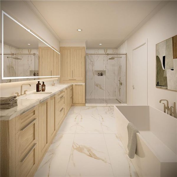 Furnished interior view inside a new home in , Sandy Springs (Image 7).