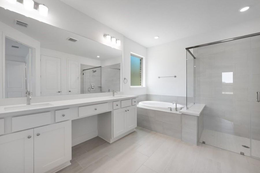 Furnished interior view inside a new home in South Oak 60s, Lakewood Village (Image 14).