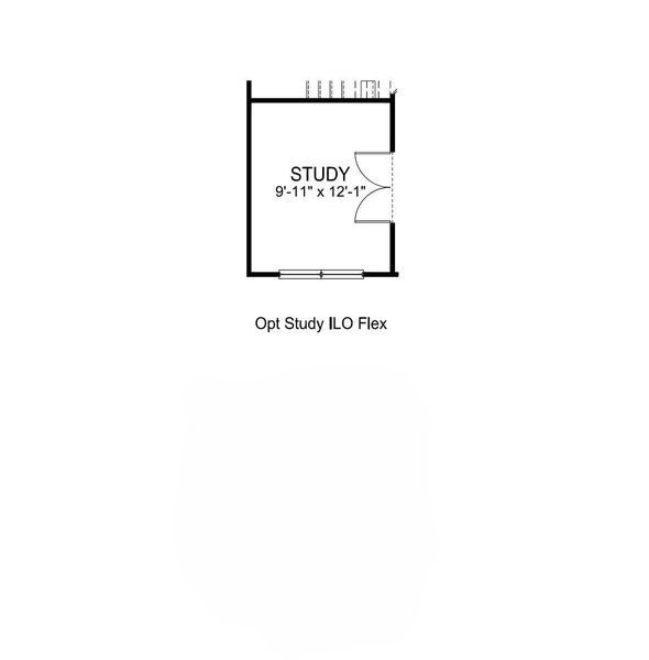 2D floor plan layout for the Belhaven by D.R. Horton in Woodglen, Piedmont, SC (Image 5).