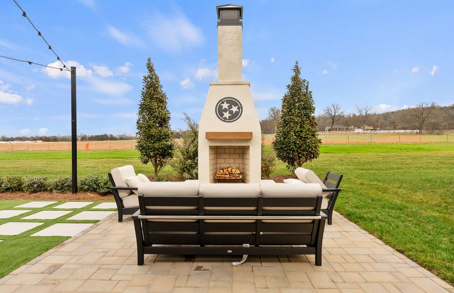 Prestige Model Home Back Yard Nashville New Home 55+ Communities