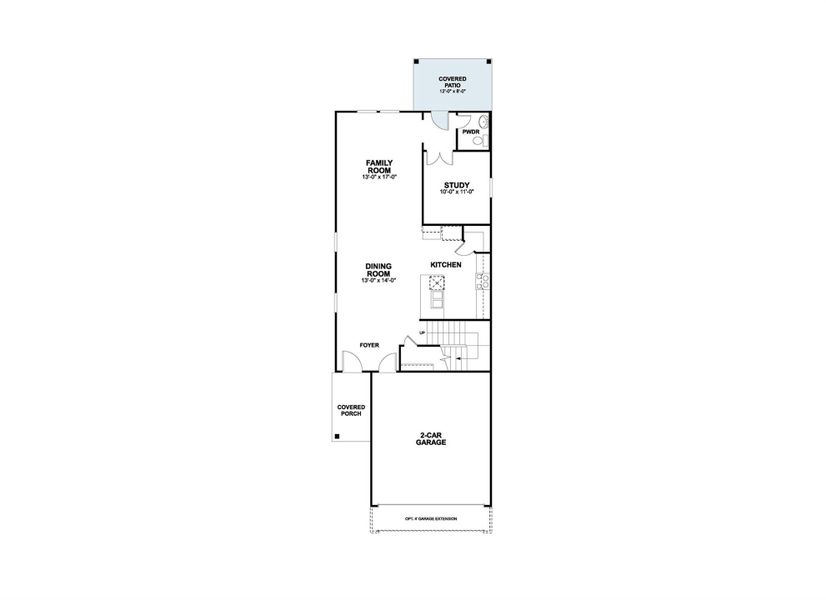 2D floor plan layout of this home in Heritage, Dripping Springs, TX (Image 3).
