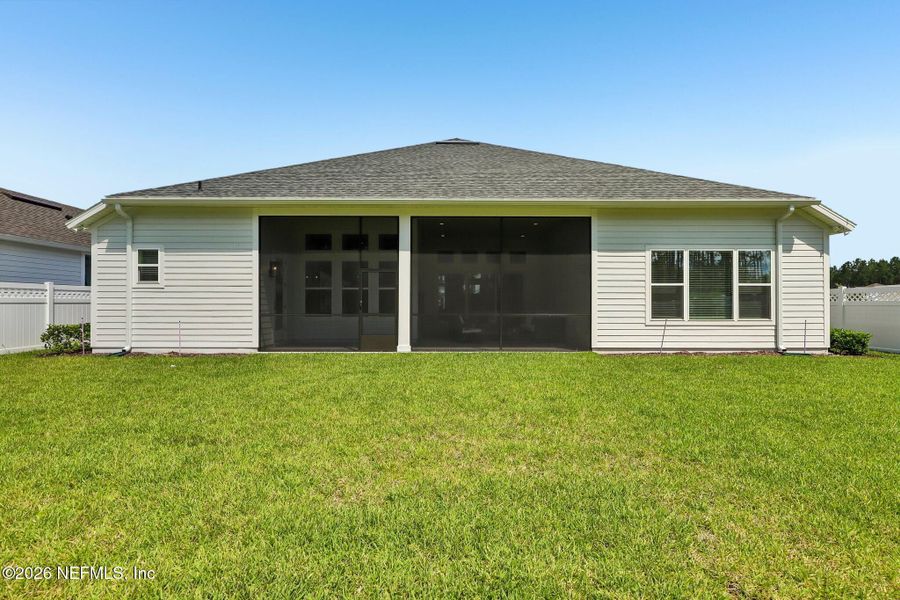 Exterior details and patio area of a home in SilverLeaf, St. Augustine (Image 36).