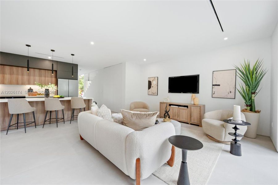 Furnished interior view inside a new home in , Miami (Image 5).