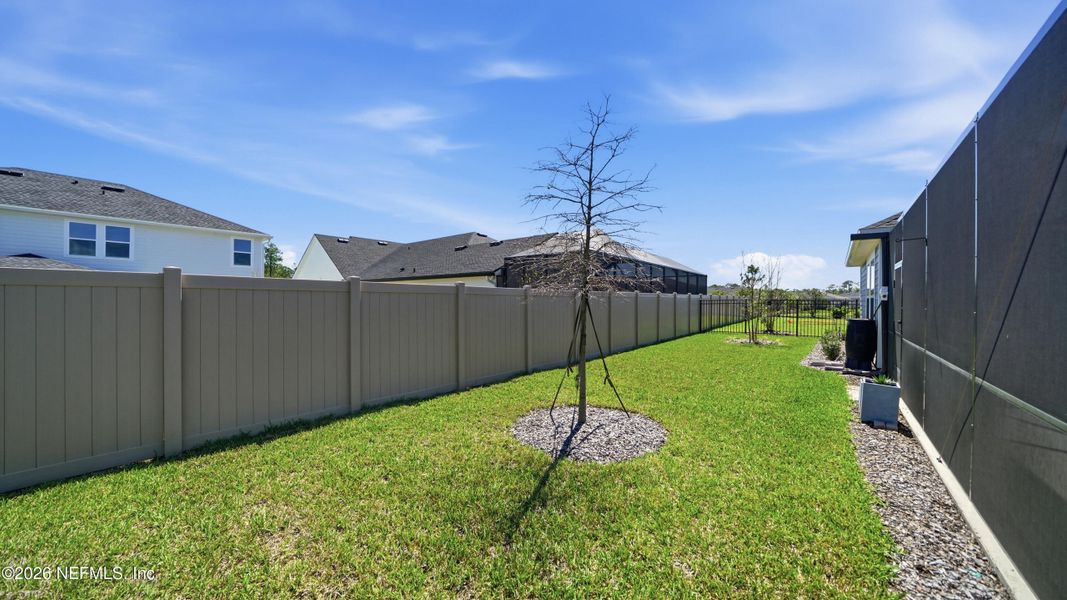Exterior details and patio area of a home in Shearwater, St. Augustine (Image 24).