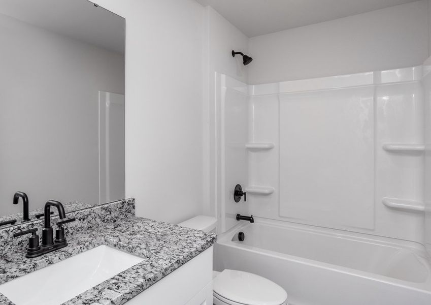 Second bath has a large soaking tub