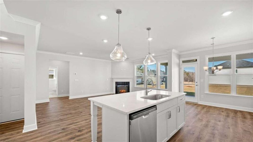 Furnished interior view inside a new home in Evergreen Crossing, Locust Grove (Image 9).