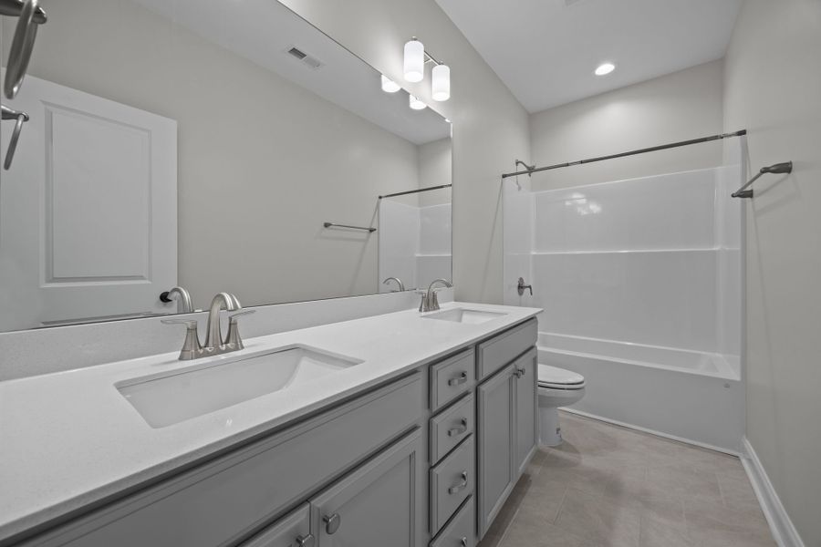 Furnished interior view inside a new home in The Preserve at Langston, Winterville (Image 17).