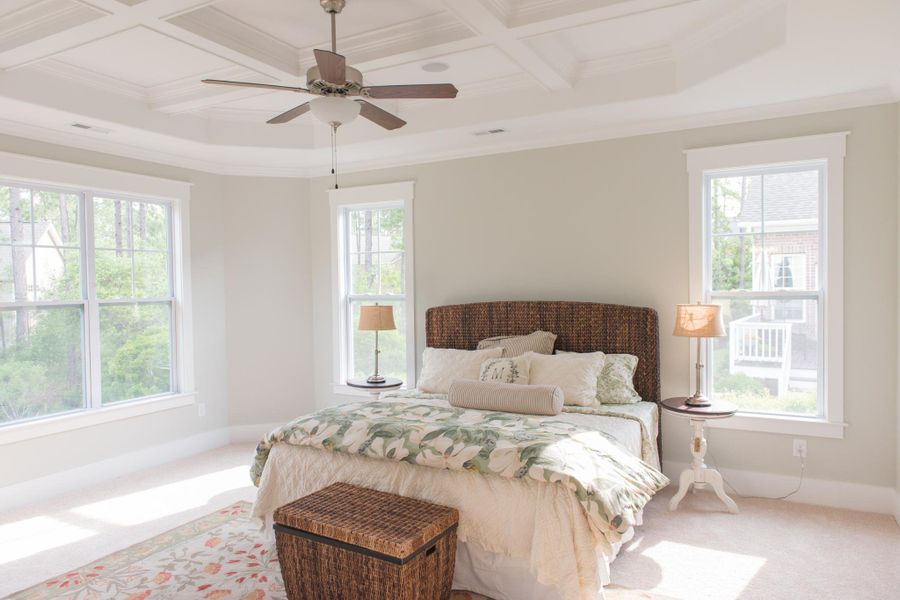 Representative furnished interior of a home built from the Ansley by Bill Clark Homes in The Sanctuary at Sunset Beach, Sunset Beach (Image 29).