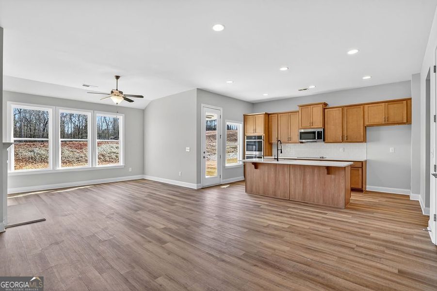 Spacious, unfurnished interior of a new home in Stone Brooke, Gray (Image 19).