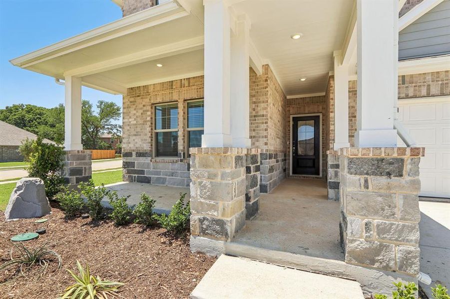 Exterior details and patio area of a home in Stella Hills, Denton (Image 3). Exterior details and patio area of a home in Stella Hills, Denton (Image 3).