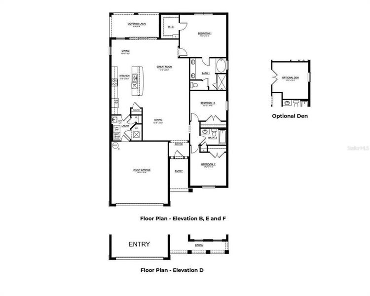 2D floor plan layout of this home in Star Farms at Lakewood Ranch, Lakewood Ranch, FL (Image 4).