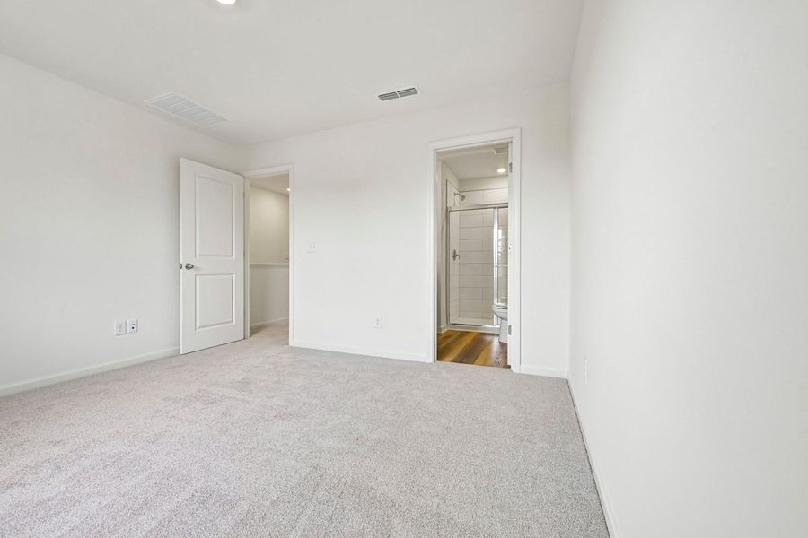 Spacious, unfurnished interior of a new home in Brooks Mill - Edge Series, Durham (Image 9). Spacious, unfurnished interior of a new home in Brooks Mill - Edge Series, Durham (Image 9).