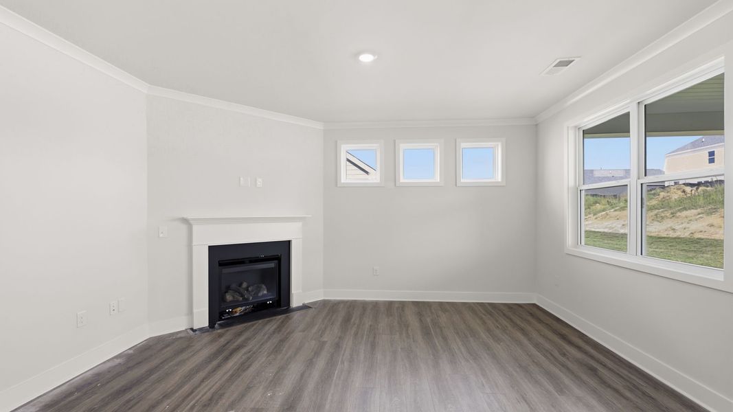 Spacious, unfurnished interior of a new home in Reserve at Tap Root Farms, Fletcher (Image 18). Spacious, unfurnished interior of a new home in Reserve at Tap Root Farms, Fletcher (Image 18).