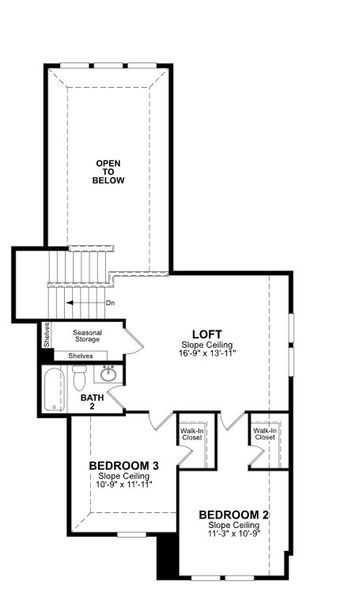 2D floor plan layout of this home in Veranda, San Antonio, TX (Image 3).