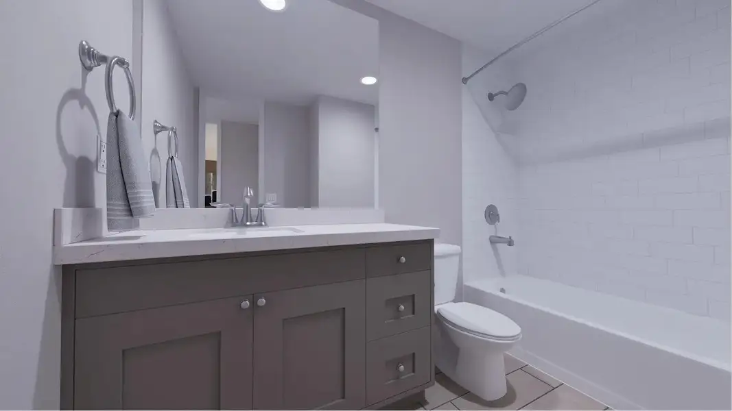 Furnished interior view inside a new home in Samara: Wentworth, League City (Image 20).