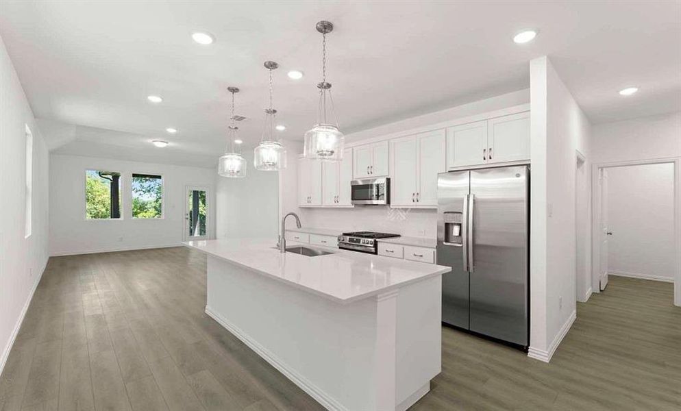 Open Kitchen-Living-Dining Room Representative Photo