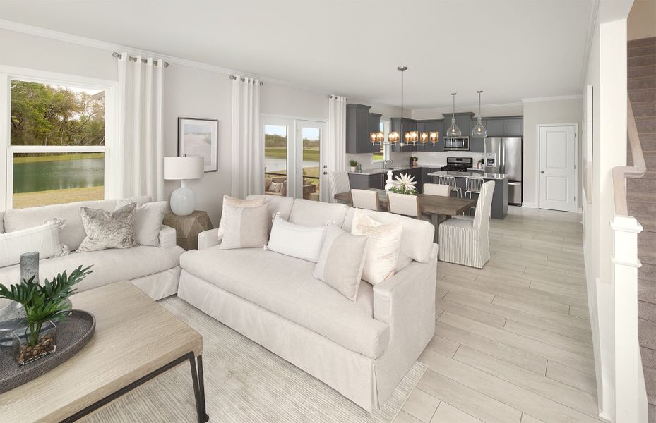 Furnished interior view inside a new home in Salem Bay, Beaufort (Image 7).