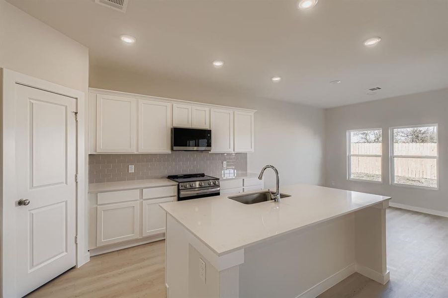 Furnished interior view inside a new home in MiraVerde, Crowley (Image 8).